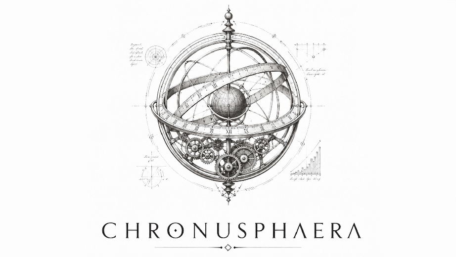 Chronusphaera armillary sphere artwork